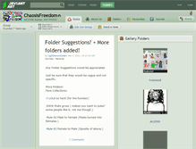 Tablet Screenshot of chaosisfreedom.deviantart.com