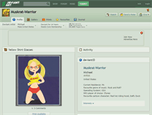 Tablet Screenshot of muskrat-warrior.deviantart.com
