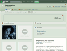 Tablet Screenshot of danamongden.deviantart.com