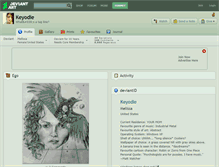 Tablet Screenshot of keyodie.deviantart.com