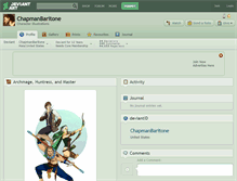Tablet Screenshot of chapmanbaritone.deviantart.com