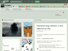 Tablet Screenshot of evilsaku.deviantart.com