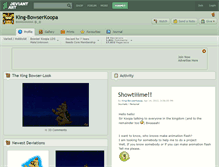 Tablet Screenshot of king-bowserkoopa.deviantart.com