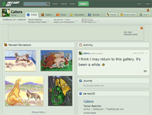 Tablet Screenshot of caltera.deviantart.com