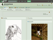 Tablet Screenshot of myzombiepanda.deviantart.com