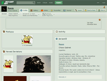 Tablet Screenshot of foxxs.deviantart.com