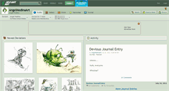 Desktop Screenshot of angelmedinaart.deviantart.com