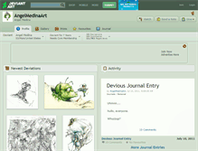 Tablet Screenshot of angelmedinaart.deviantart.com