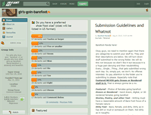 Tablet Screenshot of girls-goin-barefoot.deviantart.com