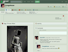 Tablet Screenshot of orangemoose.deviantart.com