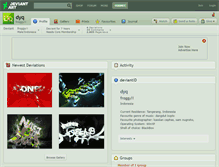 Tablet Screenshot of dyq.deviantart.com