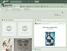 Tablet Screenshot of ghost1855.deviantart.com
