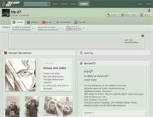 Tablet Screenshot of iris-07.deviantart.com