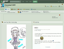 Tablet Screenshot of chocostar21009.deviantart.com