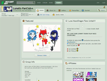 Tablet Screenshot of lunatic-fanclub.deviantart.com