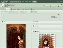 Tablet Screenshot of kyrshaelhunter.deviantart.com