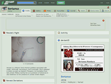 Tablet Screenshot of bertamus.deviantart.com