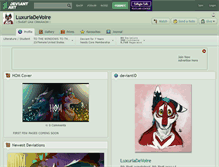 Tablet Screenshot of luxuriadevoire.deviantart.com