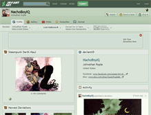 Tablet Screenshot of nachoboyiq.deviantart.com