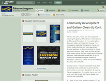 Tablet Screenshot of fakemonleague.deviantart.com