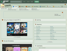 Tablet Screenshot of lunardx.deviantart.com