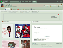 Tablet Screenshot of deariedear.deviantart.com