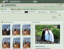 Tablet Screenshot of littlewhitewitch.deviantart.com