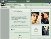 Tablet Screenshot of male-homo-eroticism.deviantart.com