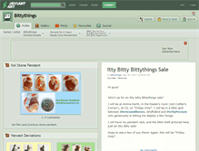 Tablet Screenshot of bittythings.deviantart.com