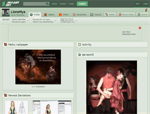 Tablet Screenshot of lionenya.deviantart.com