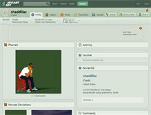 Tablet Screenshot of chaddillac.deviantart.com