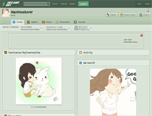 Tablet Screenshot of maximusluver.deviantart.com