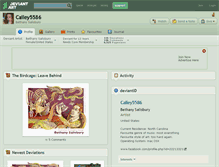 Tablet Screenshot of cailey5586.deviantart.com