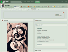 Tablet Screenshot of kityarts.deviantart.com