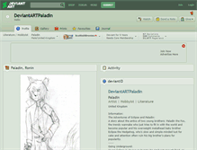 Tablet Screenshot of deviantartpaladin.deviantart.com