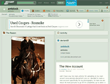 Tablet Screenshot of amistock.deviantart.com
