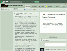Tablet Screenshot of pendergastuniverse.deviantart.com