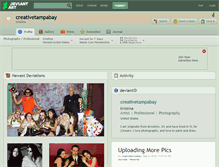 Tablet Screenshot of creativetampabay.deviantart.com