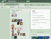 Tablet Screenshot of cosmo-seedrian-club.deviantart.com