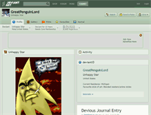 Tablet Screenshot of greatpenguinlord.deviantart.com