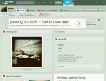 Tablet Screenshot of aiven.deviantart.com