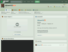 Tablet Screenshot of hitmanx3z.deviantart.com