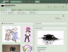 Tablet Screenshot of nekomiminyan.deviantart.com