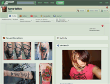 Tablet Screenshot of kama-tattoo.deviantart.com