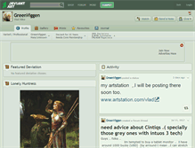 Tablet Screenshot of greenviggen.deviantart.com