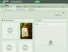 Tablet Screenshot of jjxxx.deviantart.com