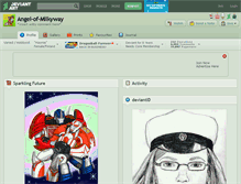 Tablet Screenshot of angel-of-milkyway.deviantart.com