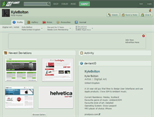 Tablet Screenshot of kylebolton.deviantart.com