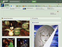 Tablet Screenshot of juniae.deviantart.com