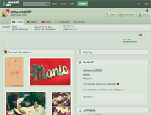 Tablet Screenshot of mhawnick001.deviantart.com